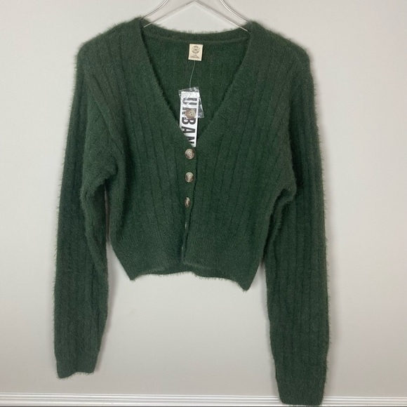 Urban Outfitters Sweaters - Urban outfitters green cardigan Sweater